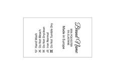 Etiquetas de cuidado textil Model TC-M40