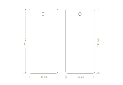 Etiqueta de cartón Model HT-M112