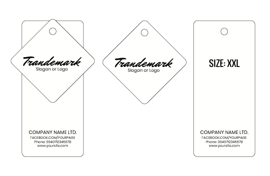 Etiqueta de cartón Model HT-M94