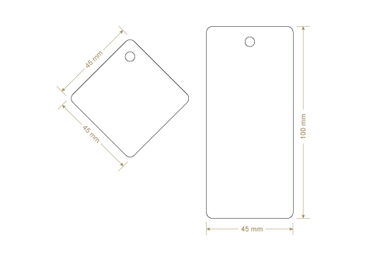 Etiqueta de cartón Model HT-M94