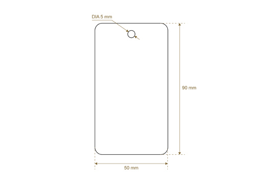Etiqueta de cartón Model HT-M96