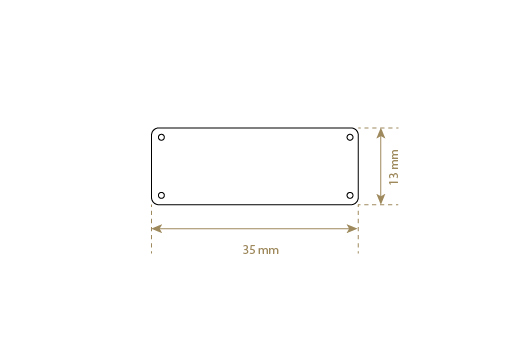 Etiqueta de cuero sintético Model EP-M163
