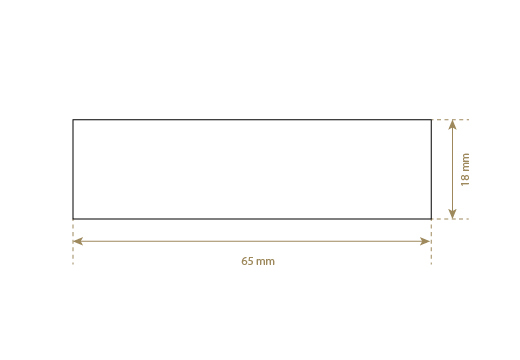 Etiqueta de cuero natural Model EP-M55