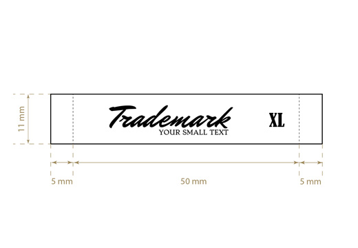 Etiqueta textil tejida Common Style Model WL-M27