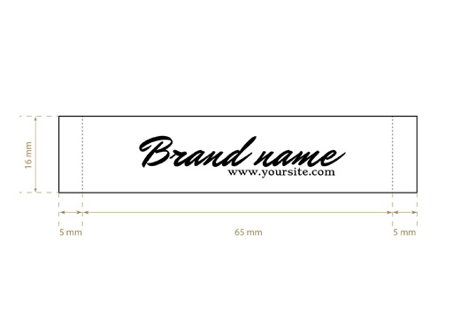 Etiqueta textil tejida Plain Style Model WL-M28