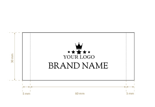 Etiqueta textil tejida Graceful Style Model WL-M76