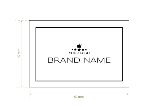 Etiqueta textil tejida Modern Style Model WL-M98